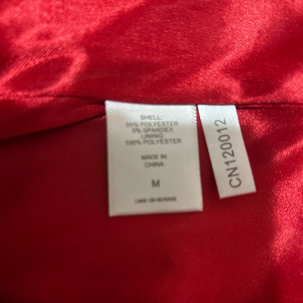 NWT New York & Company Asian Style Burgundy Bird and Floral Midi Dress - Picture 5 of 6